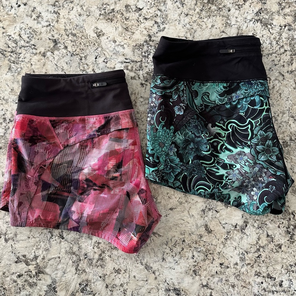 Lululemon 2 for 1 
Speed Up Low-Rise Lined Short 2.5"